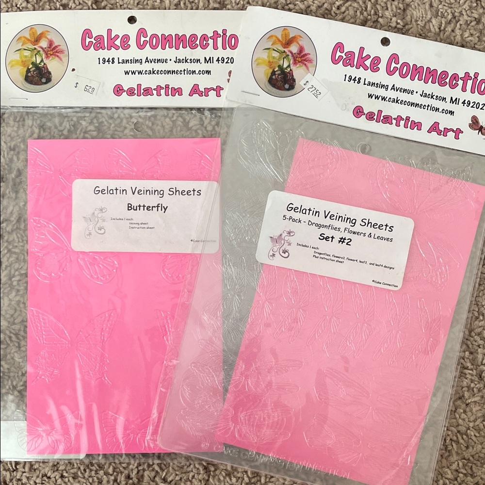 Cake Connection‎ Gelatin Art Veining Sheets